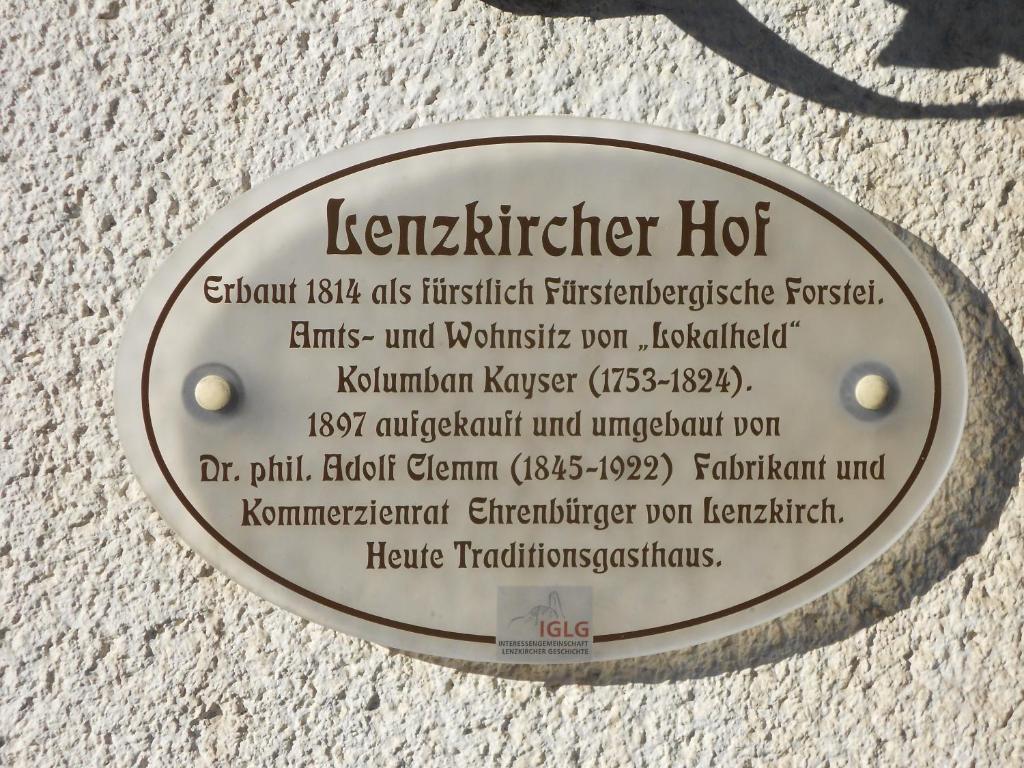 Lenzkircher Hof Eksteriør billede